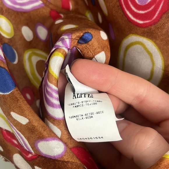 Alberta Ferretti Italian vintage 100% silk maxi dress - Picture 8 of 11